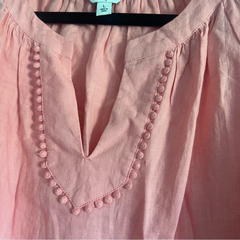 Pretty pink Crown and Ivy linen dress size Large. - Picture 8 of 10